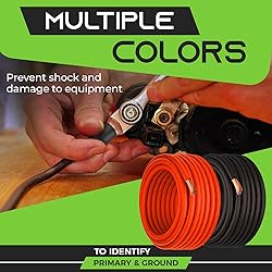GearIT 1/0 Gauge Wire Oxygen Free Copper OFC