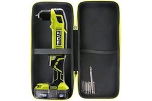 Khanka Hard Travel Case Compatible with Ryobi P241 One+ 18 Volt Lithium Ion 130 Inch Pounds 1,100 RPM 3/8 Inch Right Angle Drill