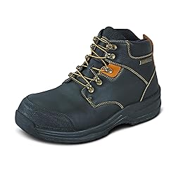 Orthofeet Men's Orthopedic Black Leather Granite