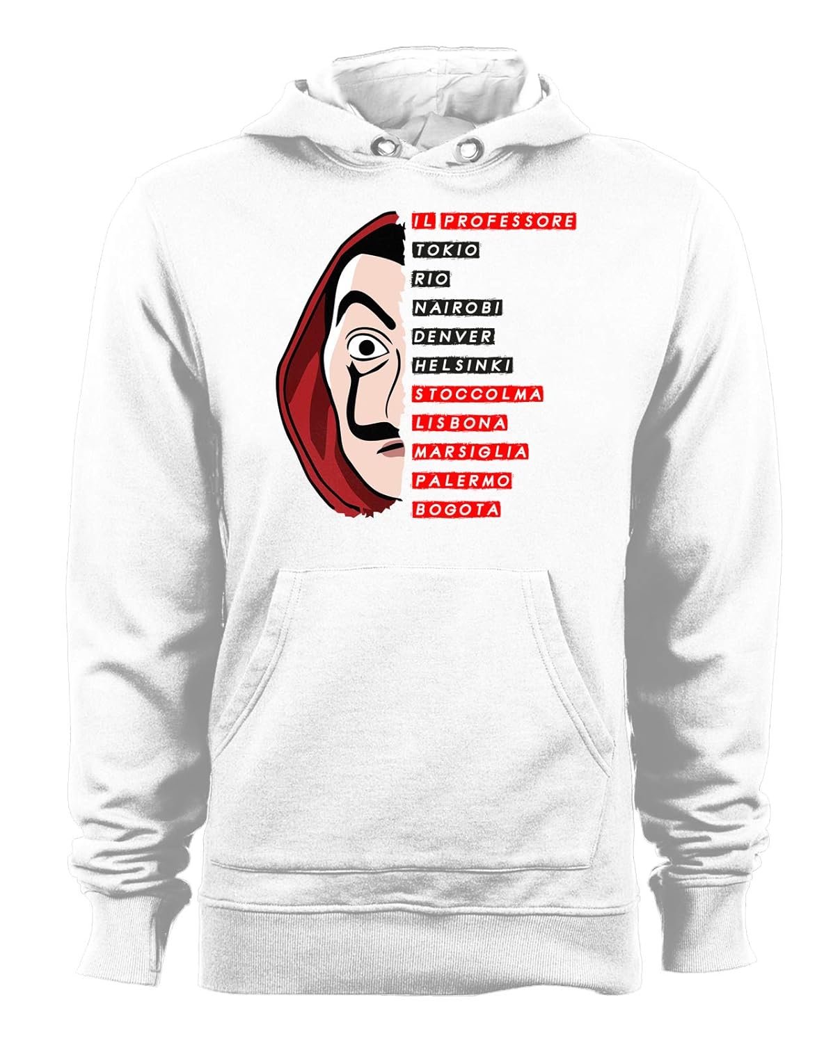 Felpa Con Cappuccio La Casa Di Carta Stoccolma Palermo