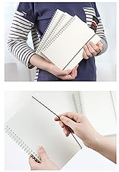 Yansanido Spiral Notebook, 2 Pcs 10.1 Inch x 7.6