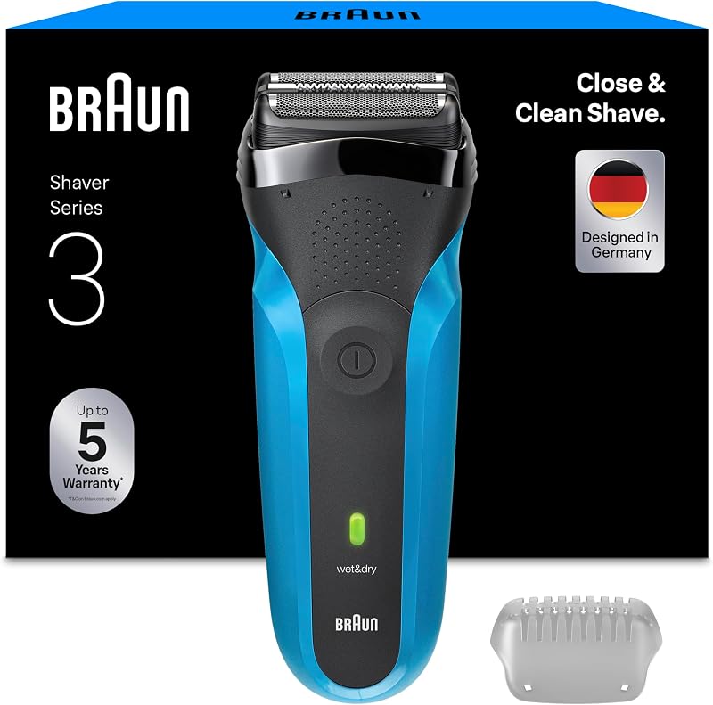 Braun Series 3 Electric Shaver for Men with Precision Beard Trimmer UK Plug