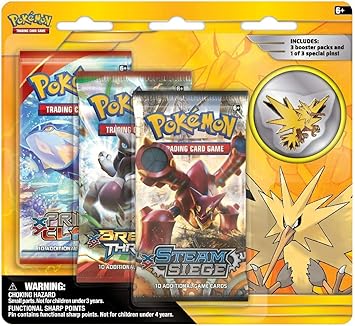 Lively Moments Pokemon Karten Pin Display X Y Steam Siege 3er Pack Booster Zapdos Blister En Englisch Amazon De Spielzeug