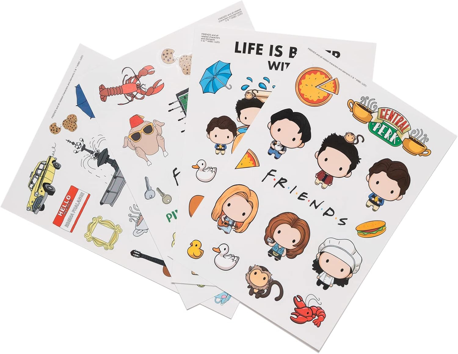 Grupo Erik Reusable Stickers - Friends TV Show Gifts Under 5 Pounds