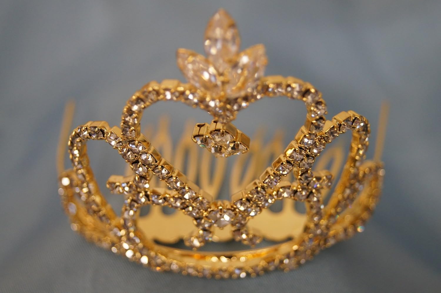 (SMALL)Elegant Bridal Wedding Tiara Crown with Crystal