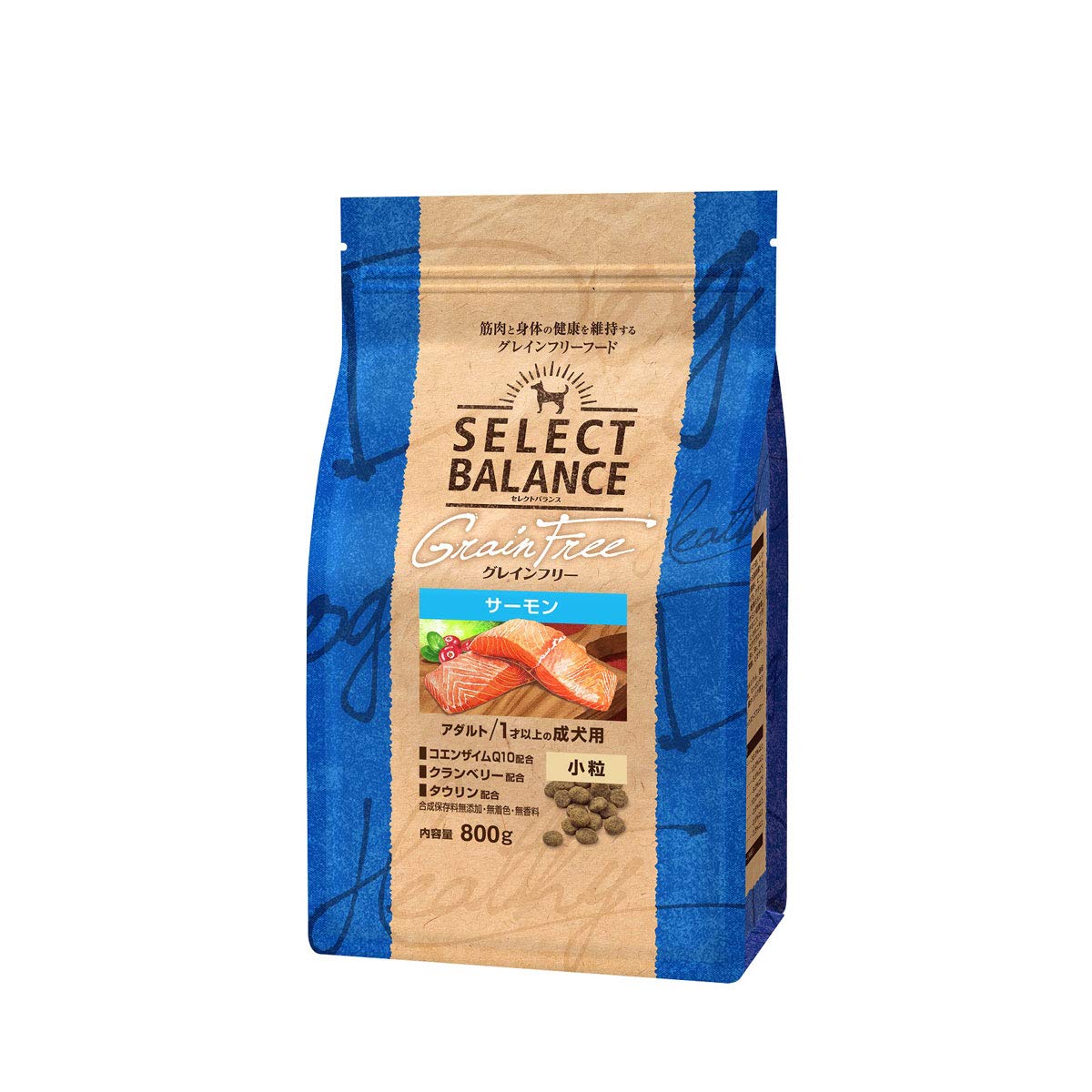 セレクトバランス グレインフリー アダルト サーモン 小粒 1才以上の成犬用 800g商品画像