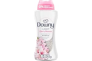 Downy Light Laundry Scent Booster Beads, Cherry Blossom Scent, In-wash fabric beads designed to be gentle with a light boost 