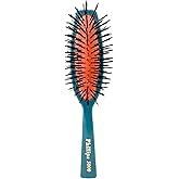 Phillips Brush 3000 Purse Size Cushion Hair Brush with Flower Design - Teal