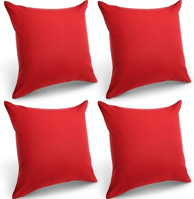 4 Packs Decorative Outdoor Patio Balcony Waterproof Throw