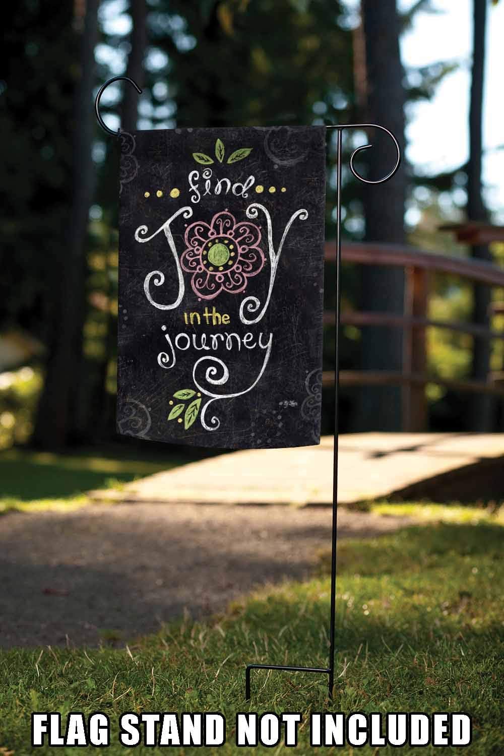 Toland Home Garden 109796 Joy In The Journey Chalkboard House Flag Flags Outdoor Decor Cristap Pl