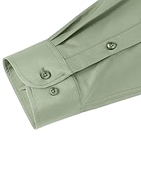 J.VER Men's Dress Shirts Solid Long Sleeve Stretch