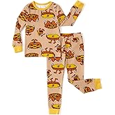 PATPAT Baby Pajama Set with Organic Cotton, Snug fit Pjs for Girls Boys Toddler Kids, Supersoft & Stretchy Sleeper Sleepwear