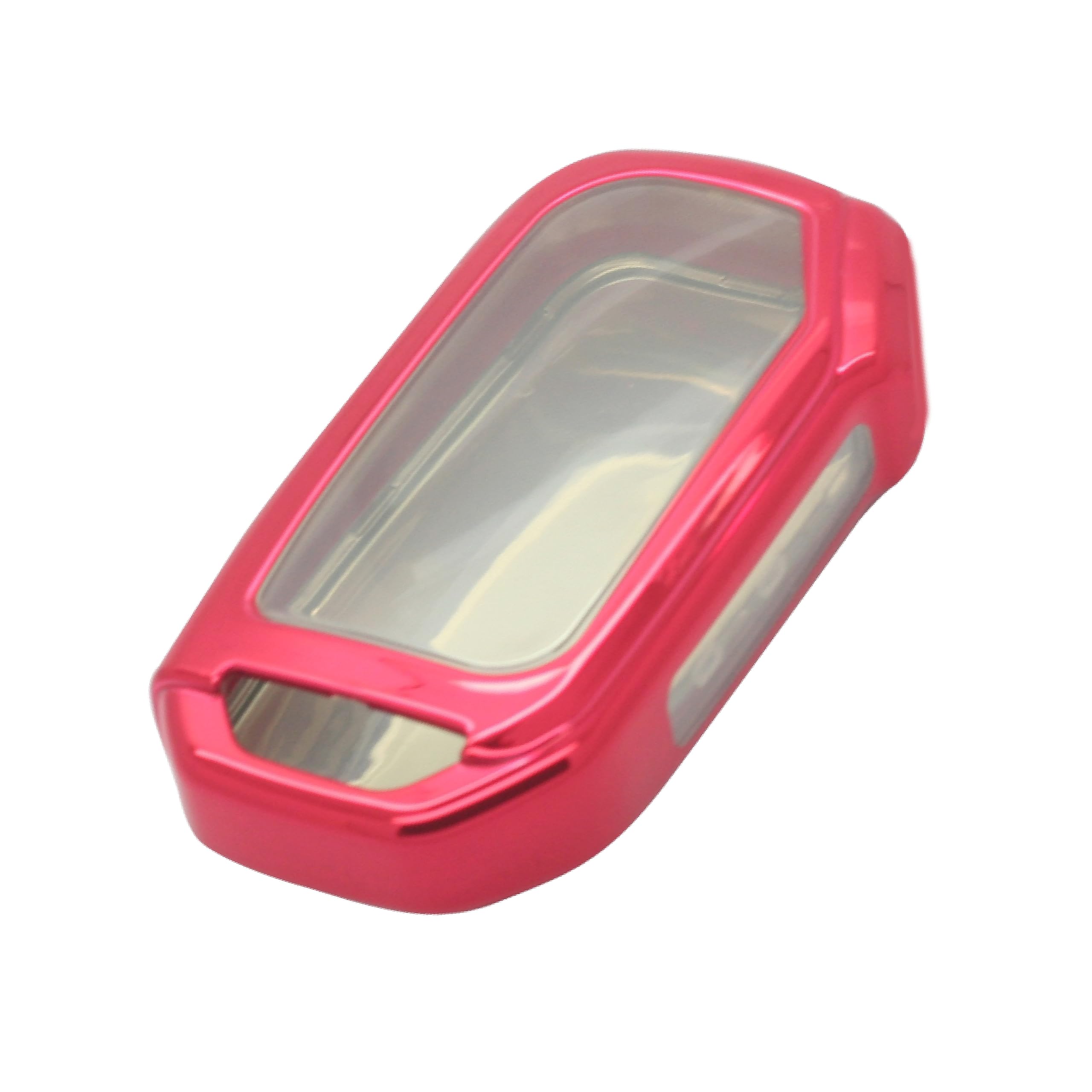 BROVACS Soft TPU Case Shell Cover Protector Holder Compatible with KIA Smart Remote Key Fob 3 4 5 Button SV9151 Red