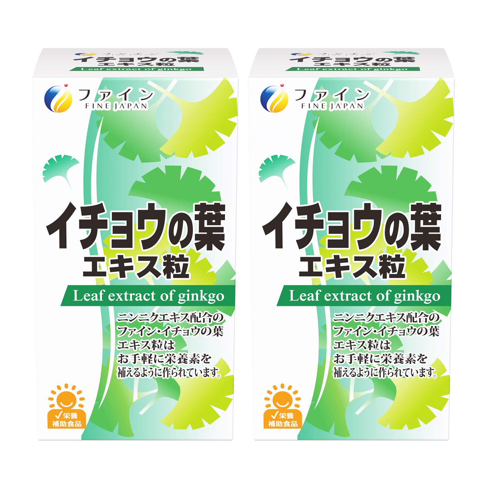 ファイン(FINE JAPAN) イチョウの葉エキス粒 栄養補助 無臭ニンニクエキス ビタミンB1 ビタミンB2 ビタミンB6 国内生産 400粒入×2個商品画像
