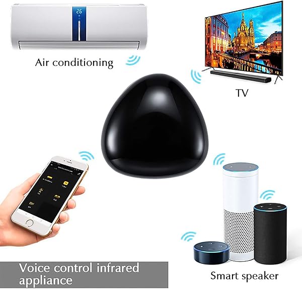 ALLOMN Inteligente Controlador Remoto IR WIFI AI Control Remoto Universal El Concentrador de Control IR Funciona con AlexaGoogle HomeIFTTT APP Control Remoto de voz Funcin de Temporizador