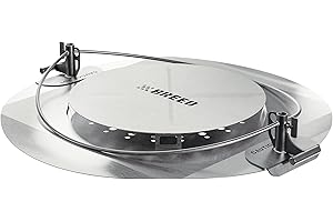 Breeo Outpost™ Heat Deflector X19 / Y Series - Compatible with X19 & Y Series Smokeless Fire Pits - Maximize Hot Airflow - Stainless Steel, USA Made - Live-Fire Cooking Accessory (Heat Deflector ONLY)