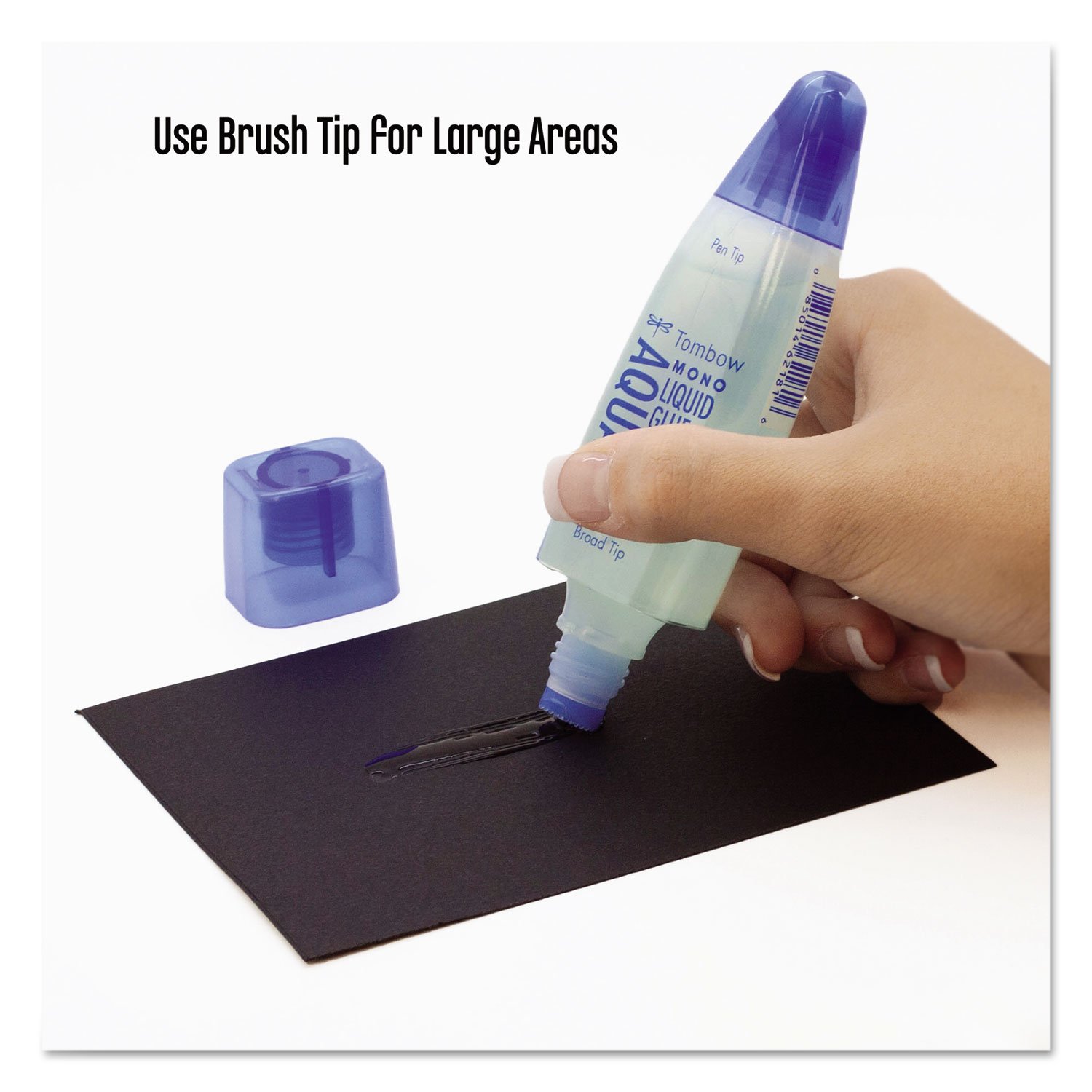 Tombow 52180 MONO Aqua Liquid Glue, 1.69 Ounce, 1-Pack. Dual Tip Dispenser for Precise to Full Coverage Application that Dries Clear.