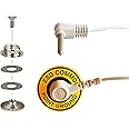Grounding Snap with ESD Grounding Plug for Universal Grounding Table Mat, Universal Snap Kit and 16ft Grounding Cord Makes Perfect Grounding Wire Kit in ESD Supplies, ESD Grounding Kit & Ground Cord