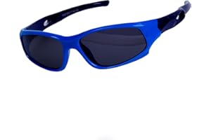 Kids Sport Sunglasses for Boys Girls (3-12 years) Polarized UV Protection + Box