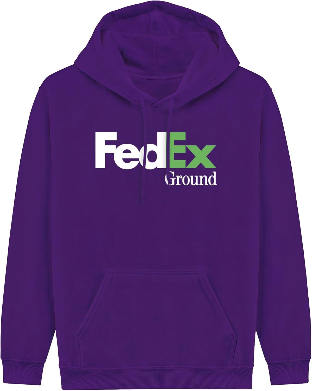 Gsknva Mens Womens PulloverFedExGroundWhiteGreenPurple Hooded