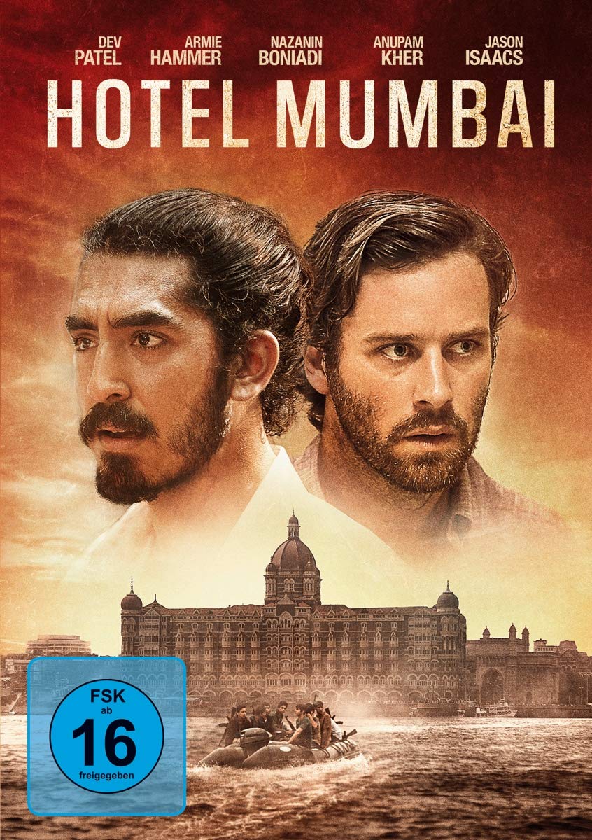 Hotel Mumbai Amazon De Dev Patel Armie Hammer Jason Isaacs Nazanin Boniadi Anthony Maras Dev Patel Armie Hammer Dvd Blu Ray