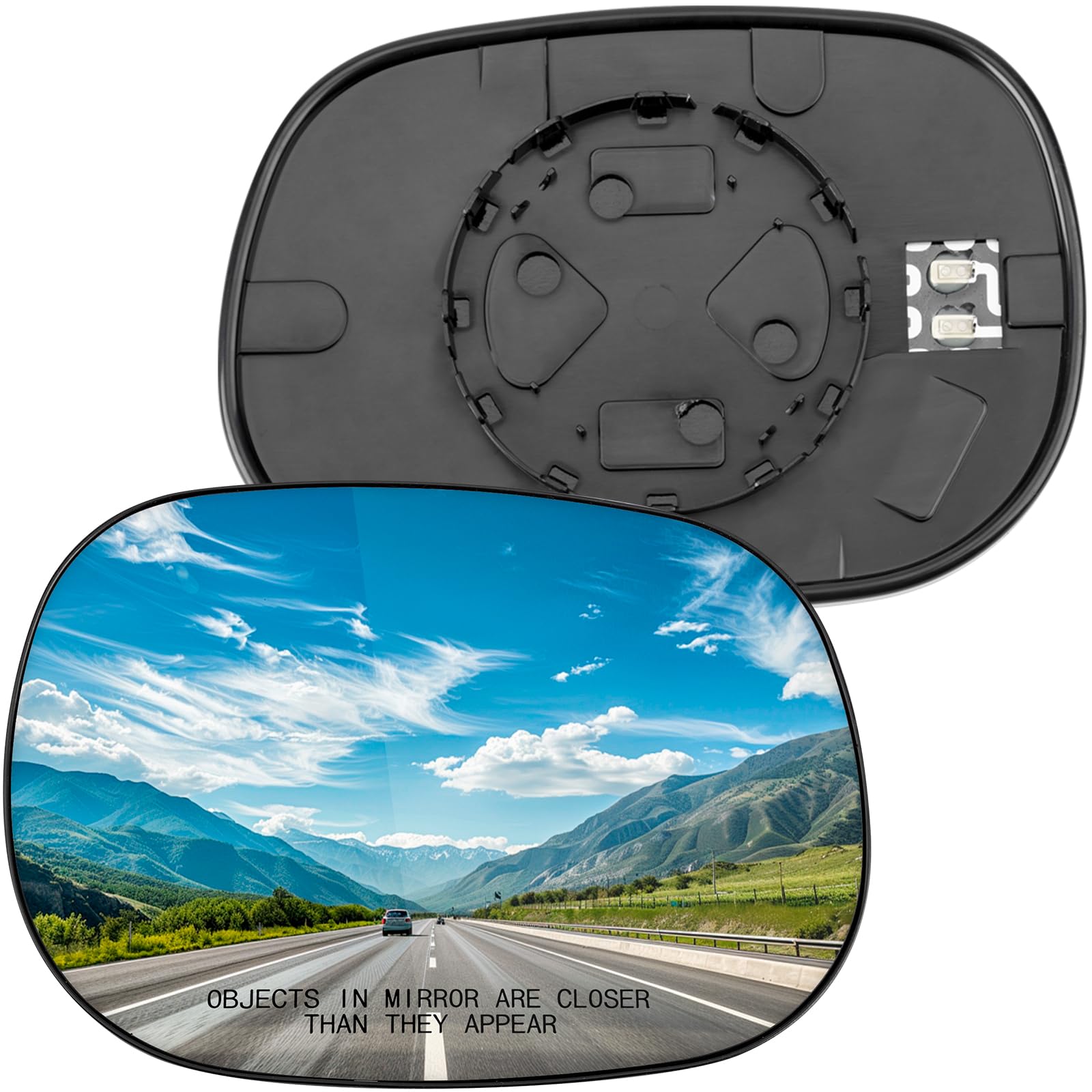 Photo 1 of LOIYLLEN Passenger Side Mirror Replacement for Dodge Ram 1500 2500 3500 1998-2003, Durango 1998 1999 2000 2001 2002 2003 2004 - Right Side Mirror Glass, Rear View Mirrors Glass with Power Heated