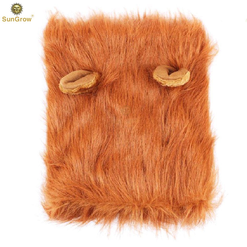 SunGrow Lion Mane Costume with Ears for Big Dogs & Cats: Get your pet dressed up in the cute adorable mane ever! Perfect for Halloween & Costume Parties