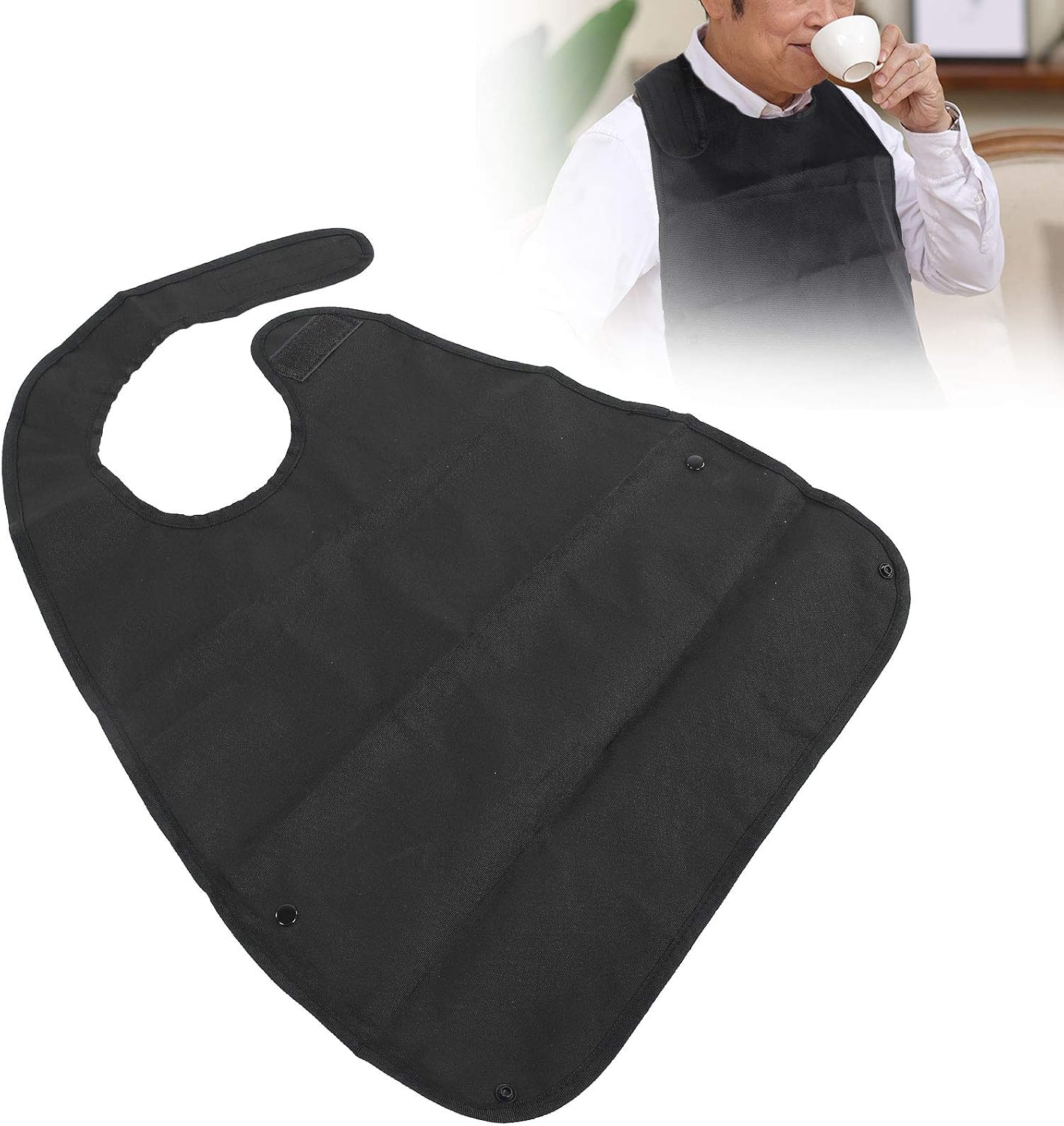 ZJchao Adult Bib, Waterproof Soft Apron Prevent from Catch Leaked Meals feeding bibs adult Clothing Protector