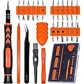 45PCS Precision Screwdriver Set, Small Screwdriver wtit Flathead Phillips | Pentalobe Torx Star Small Repair Tool Kit for PC, Laptop, Tablet, Phone, PS5, XBox, Switch, Glasses, Ring Doorbell, ZOMETUO
