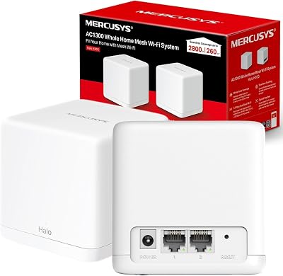 MERCUSYS Halo H30G 2-Pack Mesh WiFi System AC1300 Dual Band Whole Home