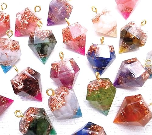 Amazon 毘殊 Bijyu ミニミニダイヤ型オルゴナイト チャームタイプ つや出しコーティング加工済 3個セット De 15 Bj 184 A Cc タンザナイト スモーキークォーツ ルチルクォーツ チャーム 通販