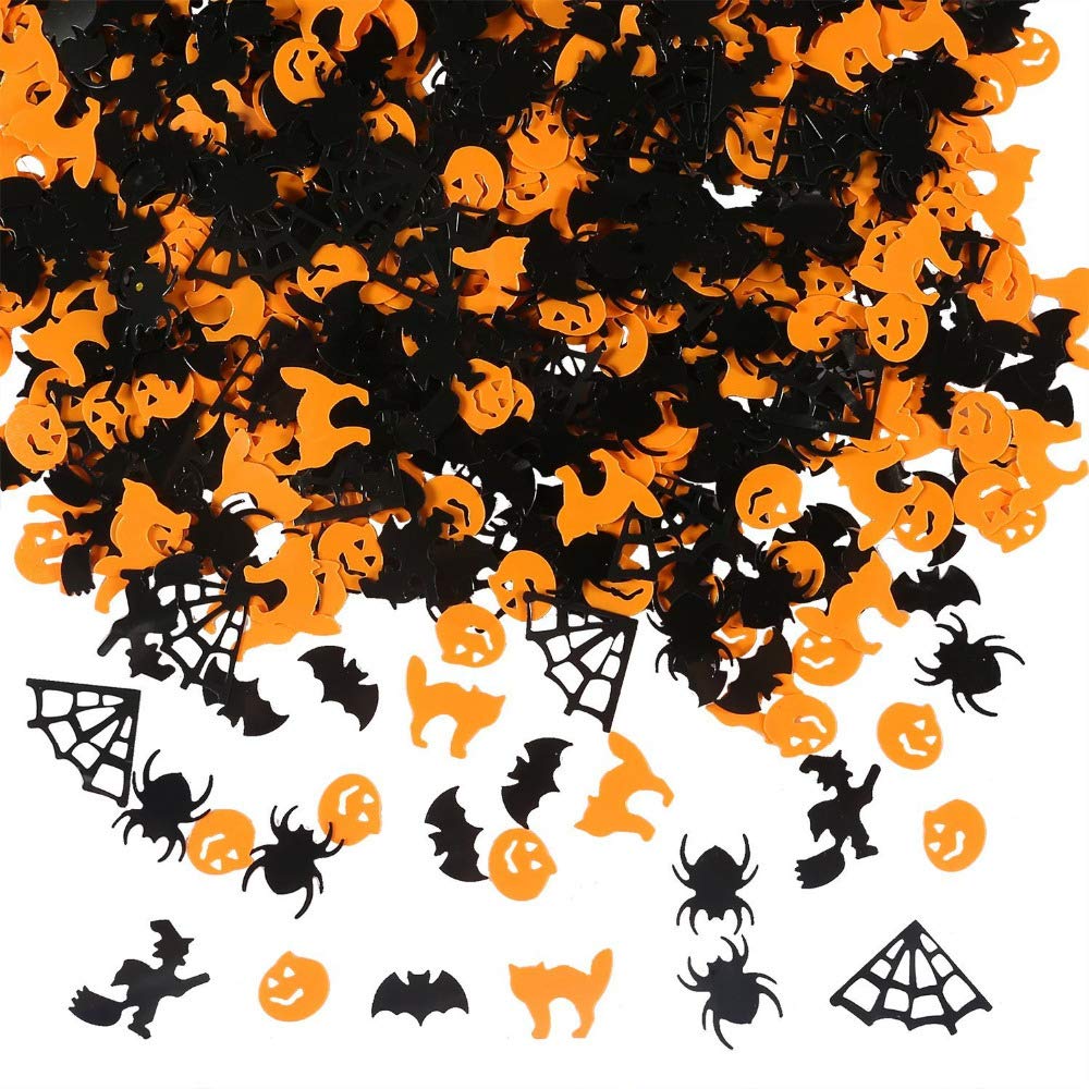 Confetti Halloween Decoration Confetti Spider Webs Witches Bats Pumpkins Spiders Confetti 60 g