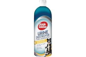 Simple Solution Urine Destroyer Enzymatic Cleaner | Pet Stain and Odor Remover with 2X Pro-Bacteria Cleaning Power | 32 Ounce
