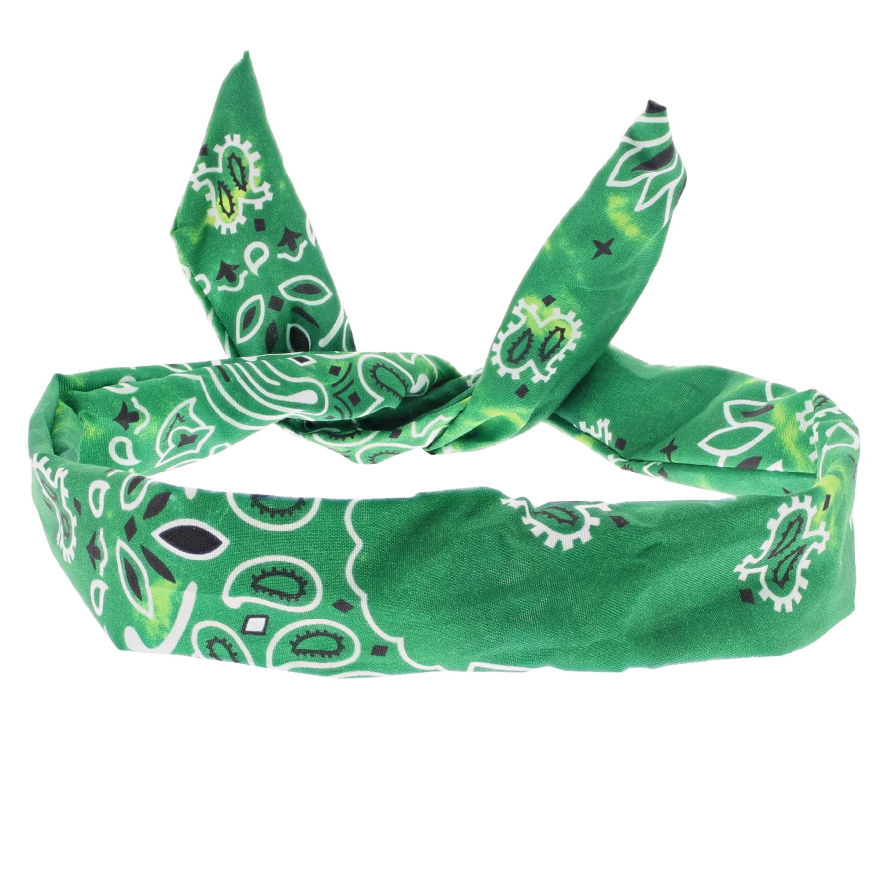 Topkids Accessories Paisley Wire Headbands for Women's Hair, Girls Headbands Hair Bands for Women Accessories for Women Head Bands Adult Women's Fashion (Emerald Green Acid Wash)