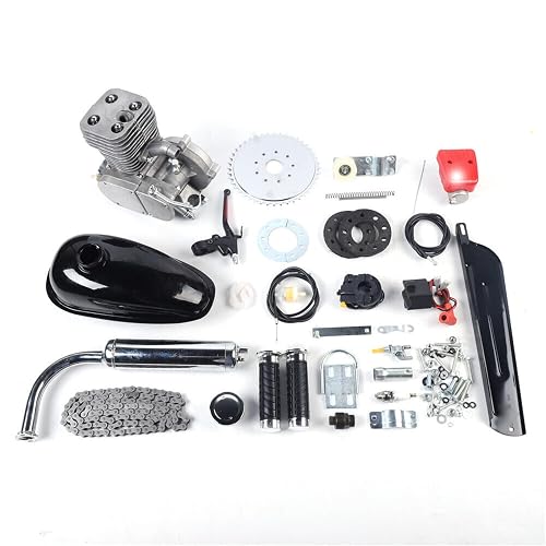 LIYUANJUN 100CC Bicycle Engine Kit, 2 Stroke Gas Powered Bike Motor ...