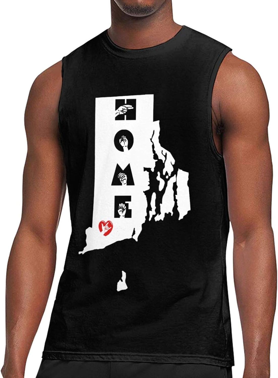 Rhode Island Home State Mens Short Sleeve TShirt Athletic Tee Tops at