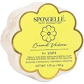 Spongelle Coconut Verbena Spongette Loofah Body Scrubber | Bath & Shower Loofah for Women | Body Scrubber Exfoliator with Body Wash Infused Sponge | 5+ uses | Creamy Coconut, Verbena & Lime