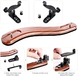 Fansjoy Violin Shoulder Rest 4/4 3/4 Imitation Wood Grain Adjustable view 4