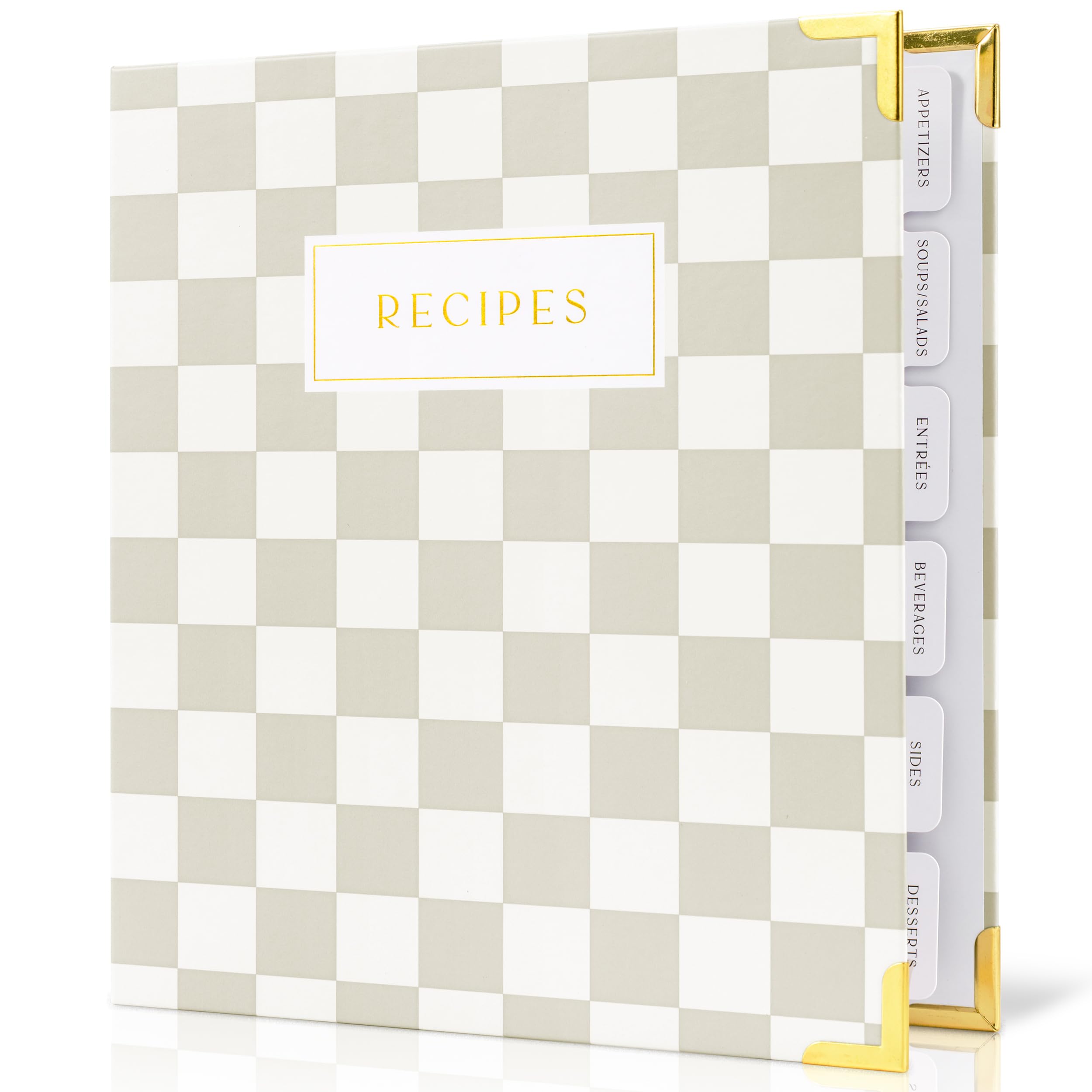 Photo 1 of Aesthetic Recipe Binder with Waterproof Cover - The Perfect Recipe Book with Plastic Sleeves to Write in Your Own Recipes - Quality Blank Cookbook Binder, Cards incl.
