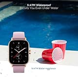 Amazfit GTS 2e Smartwatch Lilac Purple (Renewed) Thin Light Bezel-less view 5