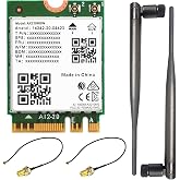 Wireless AX210 NIC, Gigabit Tri-Band Wi-Fi 6E, 802.11AX, Bluetooth 5.2 | AX210 NGW Wifi Card, MU-MIMO NGFF (M.2 A/E Key) Interface, Support Linux, Windows 10/8.1/8/7