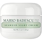 Mario Badescu Seaweed Night Cream for Women Anti Aging Oil-Free Moisturizer with Collagen & Sodium Hyaluronate, Ideal for Combination