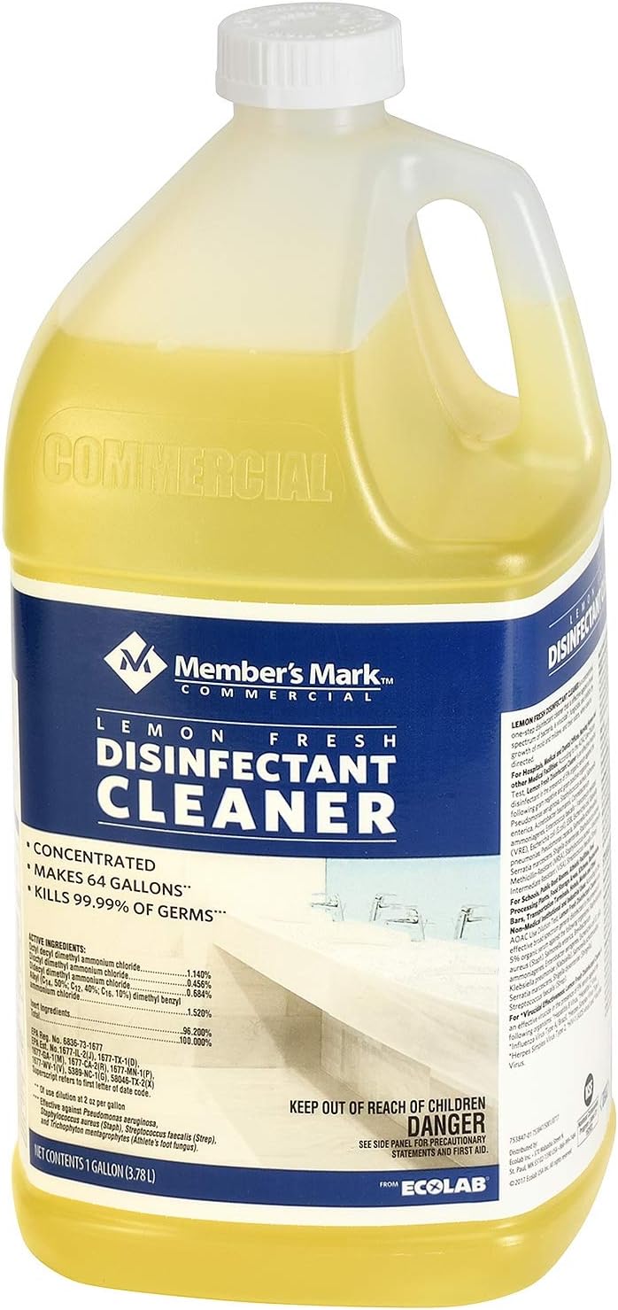 An Item of Member's Mark Commercial Lemon Fresh Disinfectant Cleaner (1 gal.) - Pack of 2