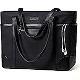 Laptop Bag for Women,ChaseChic Waterproof Classic Teacher's Tote Bag 15.6in Computer Work Bags for Women with Luggage Strap
