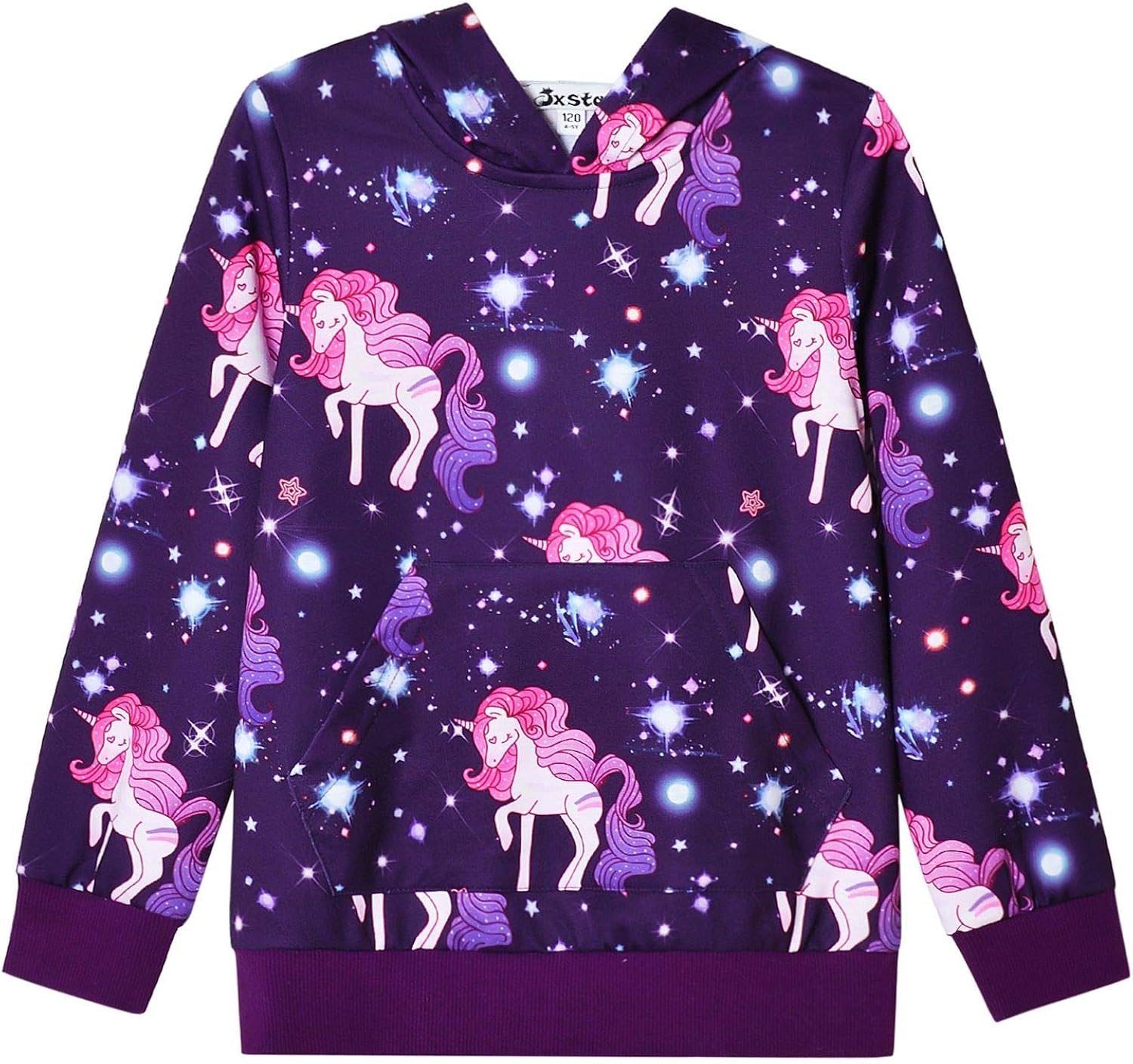 Jxstar Hoodie for Girls Unicorn Cat Sweatshirt Pullover Shirts Clothes for Kids: Clothing