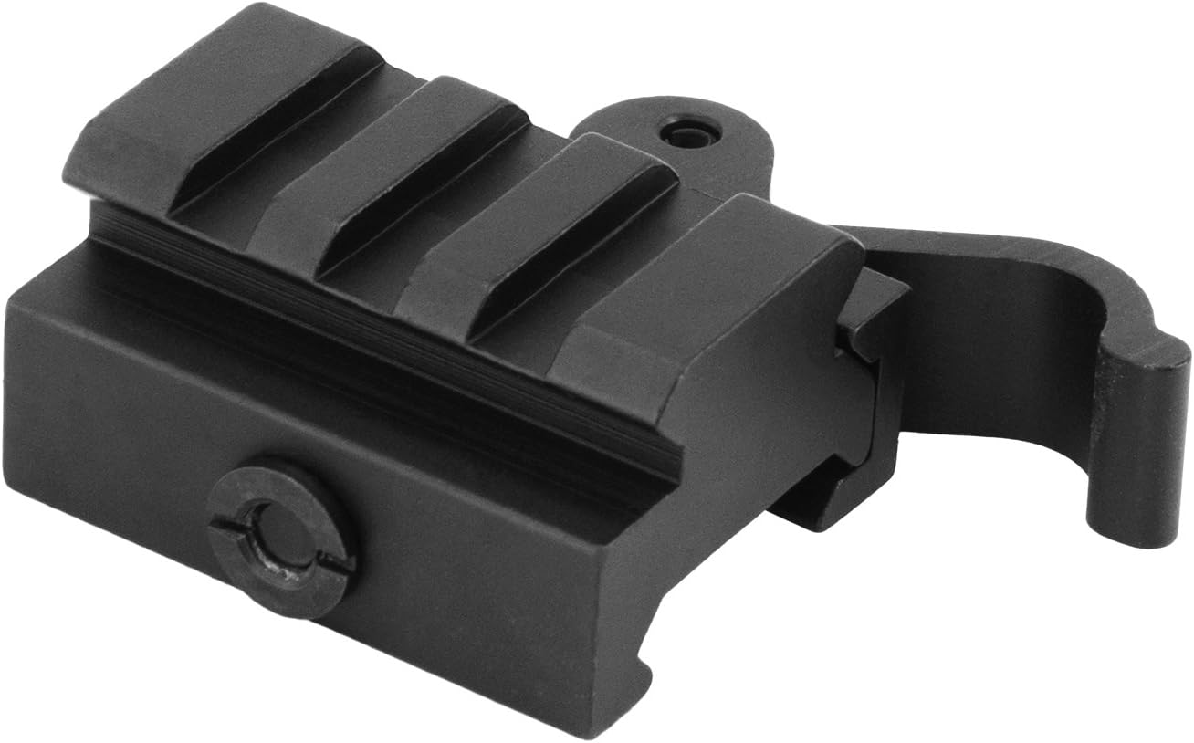 Monstrum Tactical Low Profile Picatinny Riser Mount with Quick Release, for Red Dots, Scopes