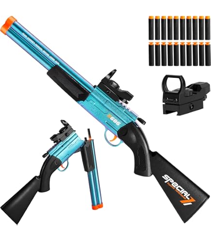 Shell Ejecting Soft Bullet Toy Gun - 120 Foam Bullets With 80 Shells For Kids