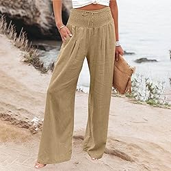 Sweatpants Women Leg Palazzo Pants for Control top
