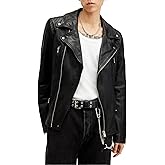 AllSaints Men's Thurman Leather Biker Jacket