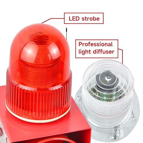 Y DIANS S SLA-01HY Outdoor Remote Control LED Strobe Alarm Siren